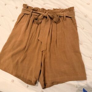 Karen Kane High Waist Brown Shorts